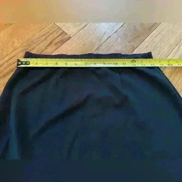 Hanna Andersson Women’s Black Ruffle Pencil Midi Skirt Embroidered Size Small - Picture 10 of 10